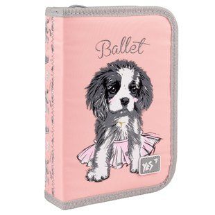 Пенал твердий одинарний з двома клапанами Yes Doggy Ballet HP-04