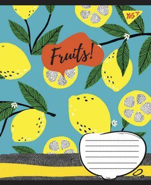 А5/48 лін. YES Fruits, зошит для записів