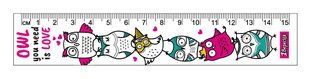 Линейка 1Вересня 15 см "Owl"