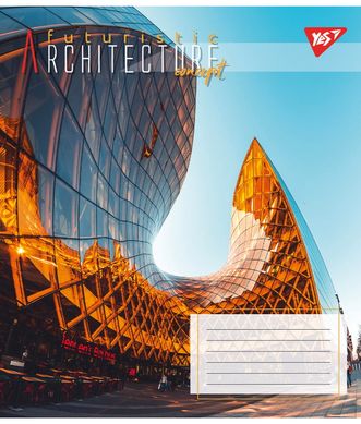 Тетрадь школьная Yes Futuristic architecture 24 листов линия