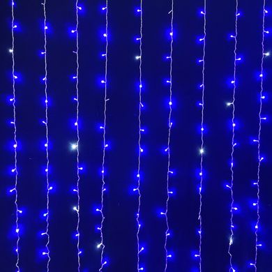 Электрогир. штора Novogod'ko, 272 LED, синий, 3*2,6 м, мерцание
