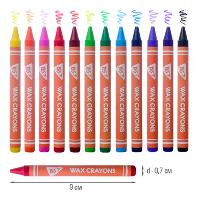 Набір воскових олівців YES 12 шт. “LOL Juicy”, 7*90мм