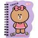 Блокнот Yes Line Friends Choco purple В7 60 аркушів клітинка 1 з 3