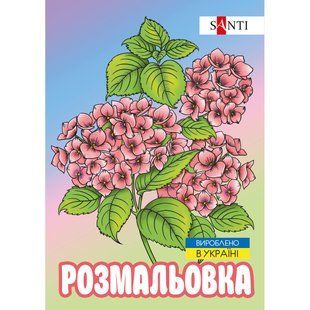 Раскраска SANTI антистресс Флористика 12 стр