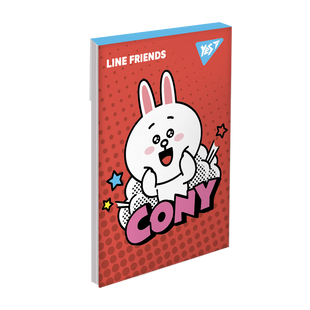 Блокнот YES А7 Line friends 48 листов клетка