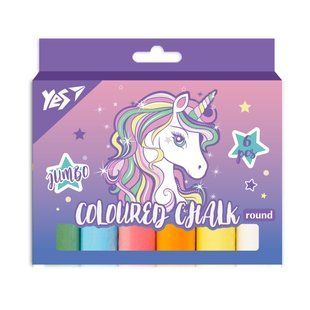 Крейда кольорова Yes Glamour 6 шт JUMBO
