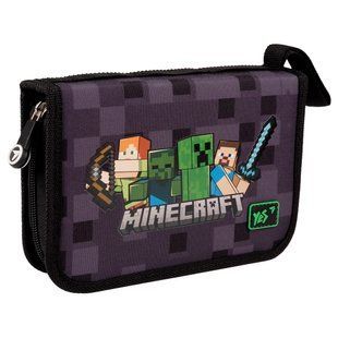 Пенал твердий одинарний з двома клапанами Yes Minecraft HP-04