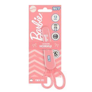 Ножиці Yes Barbie Shiny 13 см у футлярі з глітером