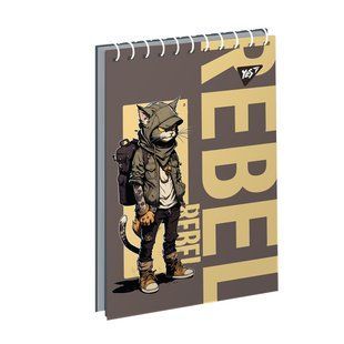 Тетрадь для записей YES А7 Rebel 80 листов клетка