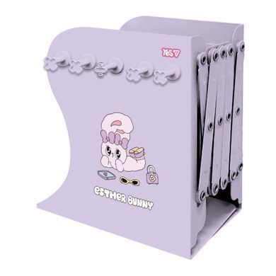 Підставка для книг Yes Esther Bunny розсувна з органайзером металева