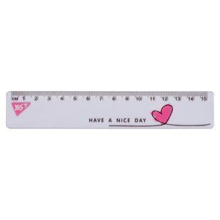 Линейка YES 15 см "Nice day"