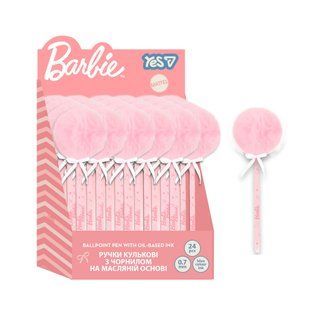 Ручка кулькова Yes Barbie Shiny 0,7 мм синя