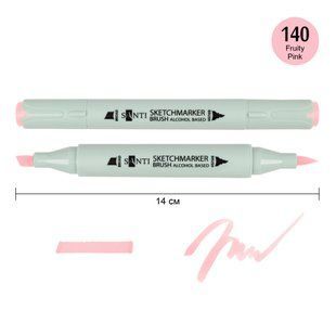 Маркер спиртовой SANTI Brush SA-140 фруктовый розовый