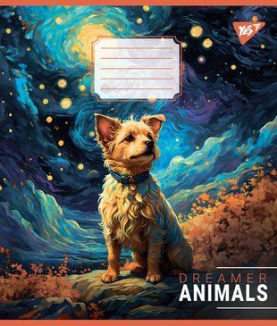 Зошит для записів Yes Dreamer animals 48 аркушів лінія