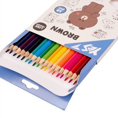 Олівці кольорові YES 18 кол Line Friends
