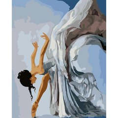 Картина по номерам "Танец балерины", 40*50 см., SANTI