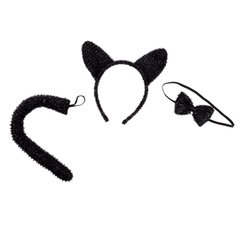 Костюм YES! Fun Хэллоуин Черный кот, обруч+хвост+бабочка