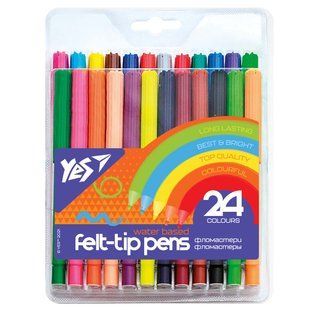 Фломастеры YES 24 цвета "Erudite"