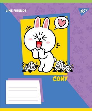 Зошит учнівський шкільний Yes Line Friends Funny А5 18 аркушів лінія