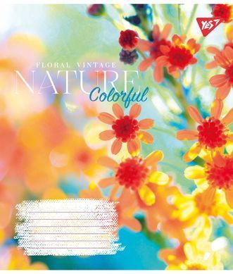 Зошит шкільний Yes Nature colorful 24 аркушів лінія