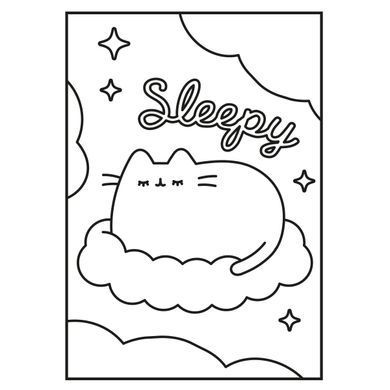 Раскраска А4 Yes Pusheen с наклейками и заданиями 12 страниц