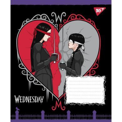Зошит учнівський шкільний Yes Wednesday Школа Загадок А5 18 аркушів клітинка