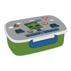 Контeйнер Yes Minecraft 420 мл, зелено-сірий