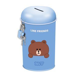 Скарбничка кругла Yes Line Friends металева 13 х 7,6 см