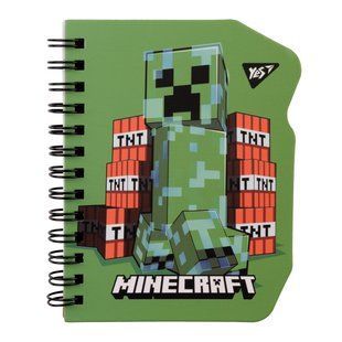 Блокнот Yes В7 60 листов дв спираль Minecraft Creeper клетка