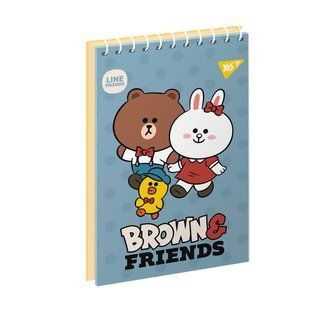Тетрадь для записей YES А7 Line Friends 80 листов клетка