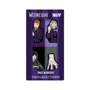 Закладки-стікери Yes Wednesday пластик 80 шт 4х20