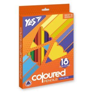Карандаши цветные YES 18 цв. "Erudite"