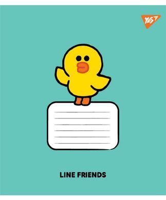 Зошит учнівський шкільний Yes Line Friends Stylish А5 18 аркушів клітинка