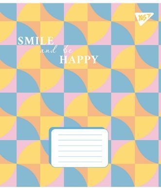 Зошит шкільний Yes Smile and be happy 24 аркушів лінія