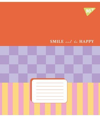 Зошит шкільний Yes Smile and be happy 24 аркушів лінія