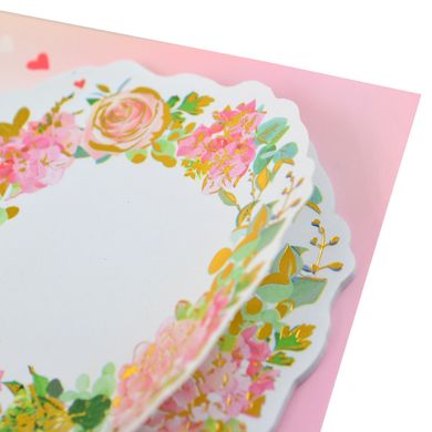 Набор бумажных декоров с клеевым слоем “Floral frame”, фольгированных, 75 мм, 20 шт, SANTI