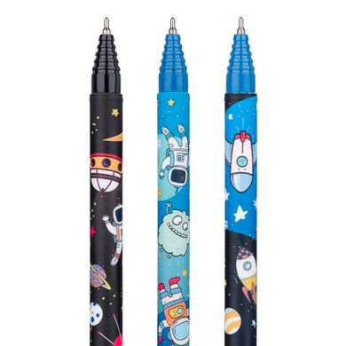 Ручка масляная YES "Space Aliens", 0,7 мм, синяя