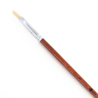 Кисть худож. щетина "Santi Studio", длинная ручка, плоская, №1.
