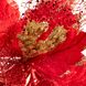 Цветок декоративный Novogod'ko Пуансеттия, красный, 30 см 2 из 2