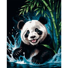Картина по номерам SANTI Веселая панда 40х50
