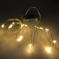 Гирлянда светодиодная Novogod'ko на медн.провол."Конский хвост",50 LED,таймер,тепл.бел,1 м