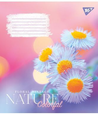 Зошит шкільний Yes Nature colorful 18 аркушів клітинка