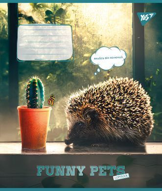 Зошит для записів Yes Funny pets 48 аркушів лінія