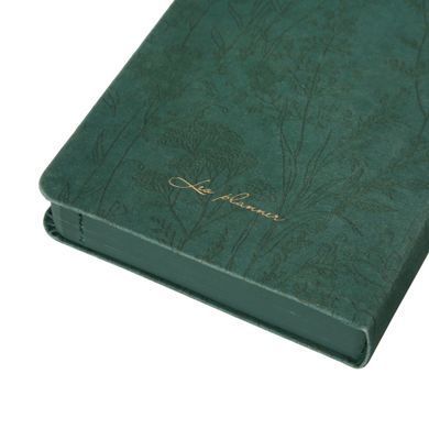 Щоденник А6 Leo Planner датований 2026 "Fiorella", інтегральний, смарагдовий, 352 сторінки Щоденник А6 Leo Planner датований 2026 "Fiorella", інтегральний, смарагдовий, 352 сторінки