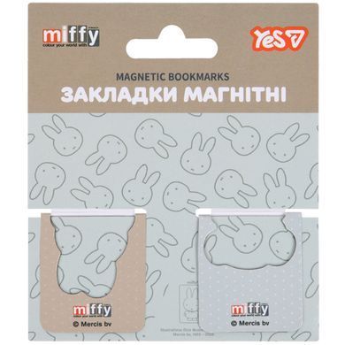 Закладки магнитные Yes Miffy 2 шт высечка