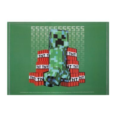 Папка-конверт Yes А4 на кнопке Minecraft Creeper