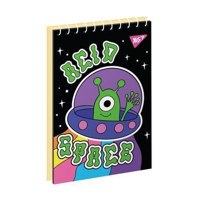Зошит для записів YES А6 Acid space 80 аркушів клітинка