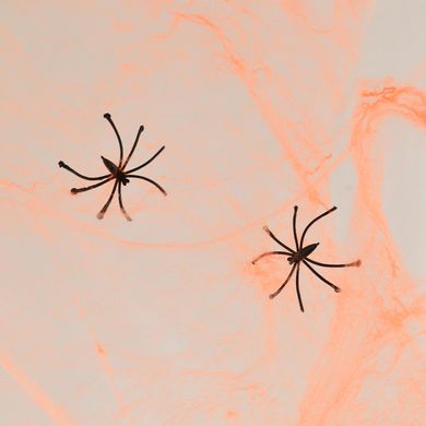 Павутина декор. Yes! Fun Хелловін 20 г, з двома павучками, помаранчева