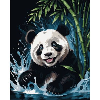 Картина по номерам SANTI Веселая панда 40х50