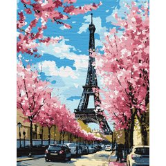 Картина за номерами SANTI Париж на весні 40*50
